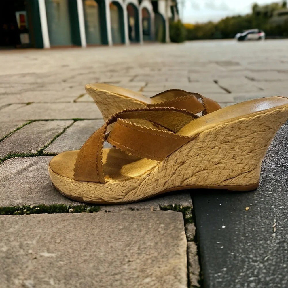 Michael Kors Vintage espadrille suede mules. Gently worn. Super vintage